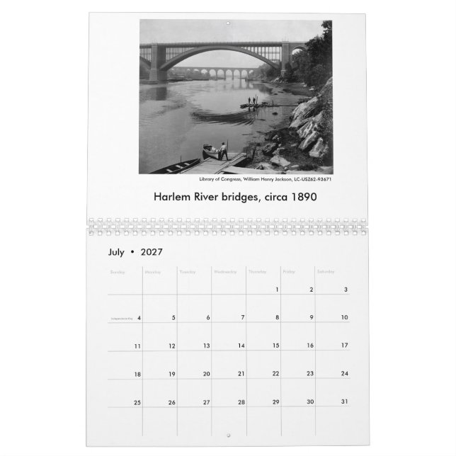 2016 viejas imágenes del calendario de Nueva York (Jul 2027)