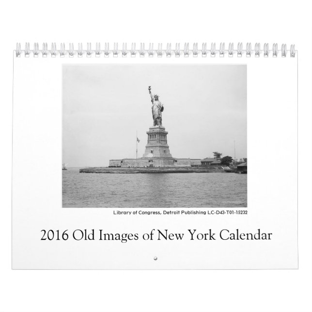 2016 viejas imágenes del calendario de Nueva York (Tapa)