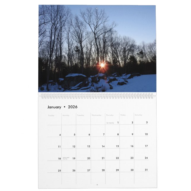2017 calendario - naturaleza de New Hampshire de (Jan 2026)