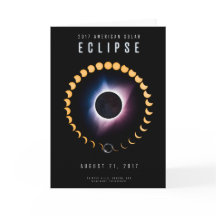 2017 eclipse solar americano - tarjeta