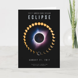 2017 eclipse solar americano - tarjeta