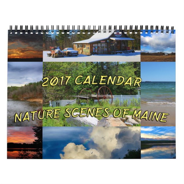 2017 escenas de la naturaleza del calendario de (Tapa)