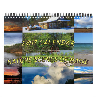 2017 escenas de la naturaleza del calendario de