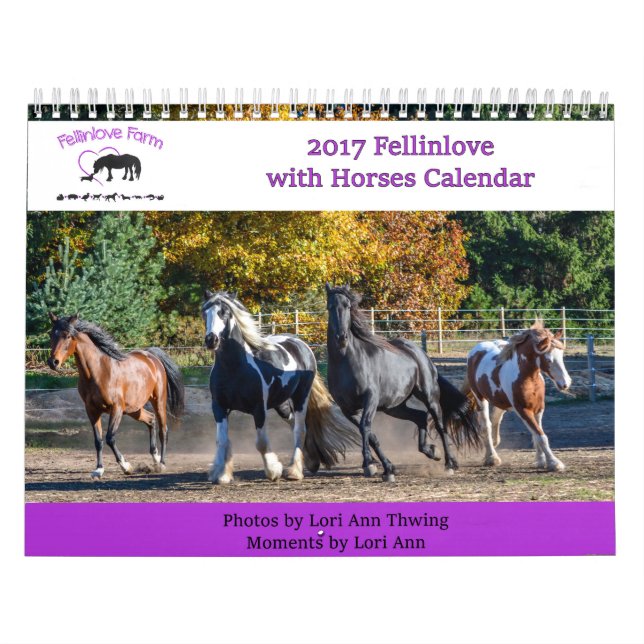 2017 Fellinlove con el calendario de los caballos (Tapa)