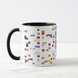 2017 taza de la astrología del calendario de doce