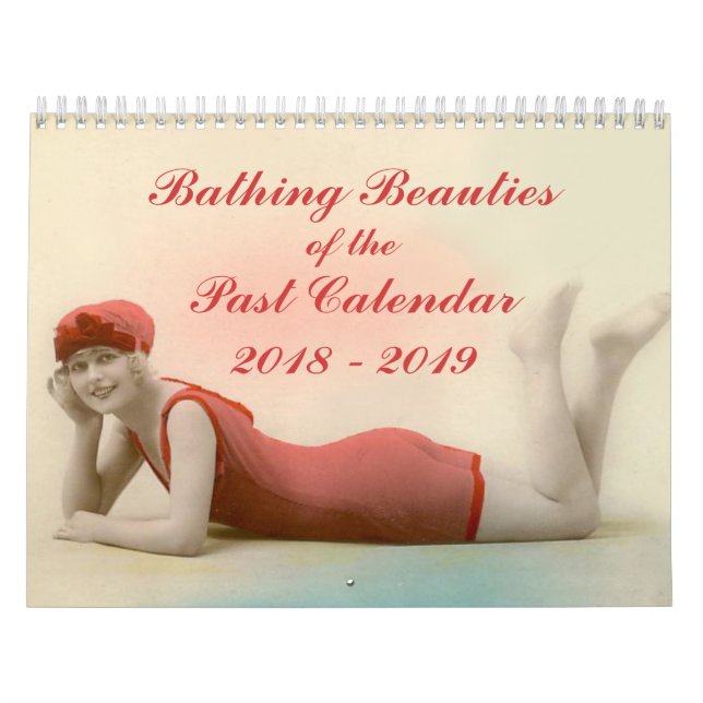 2018 - 2019 bellezas de baño del último calendario (Tapa)
