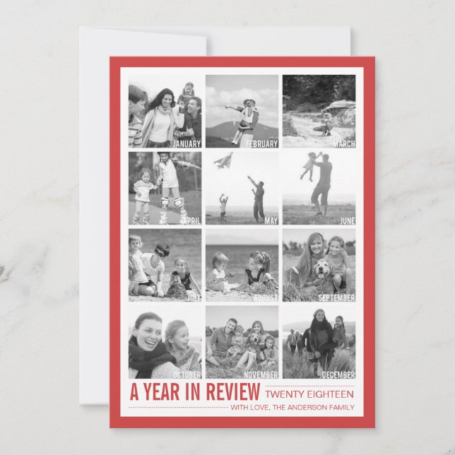 2018 Año de revisión de tarjeta de vacaciones de 1 (Anverso)