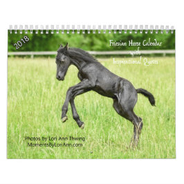 2018 calendarios frisios inspiradores del caballo
