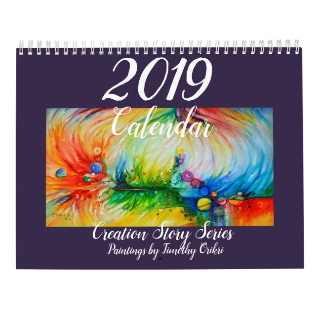 2019 calendario "series de la historia de la (Reverso)