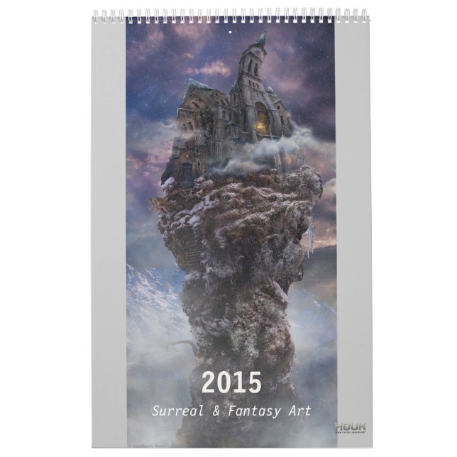 201X Digital Surreal & Fantasy Art - Calendario de (Tapa)