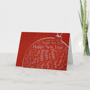 201X tarjetas elegantes de la Feliz Año Nuevo el