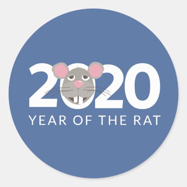 2020 año del pegatina de ratas (Anverso)