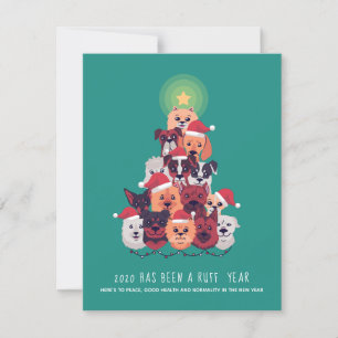 2020 Ha sido un año DIFÍCIL Árbol de Navidad PERRO