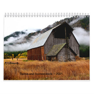 2021 Barn y calendario de la residencia.