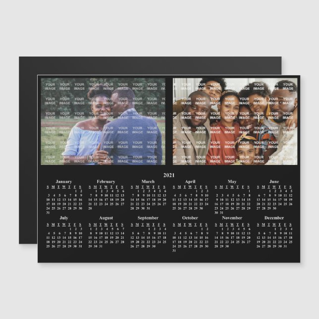 2021 Foco de calendario de Personalizados de retra (Anverso/Reverso)