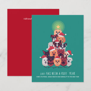 2021 ha sido un árbol de Navidad RUFF Year DOG