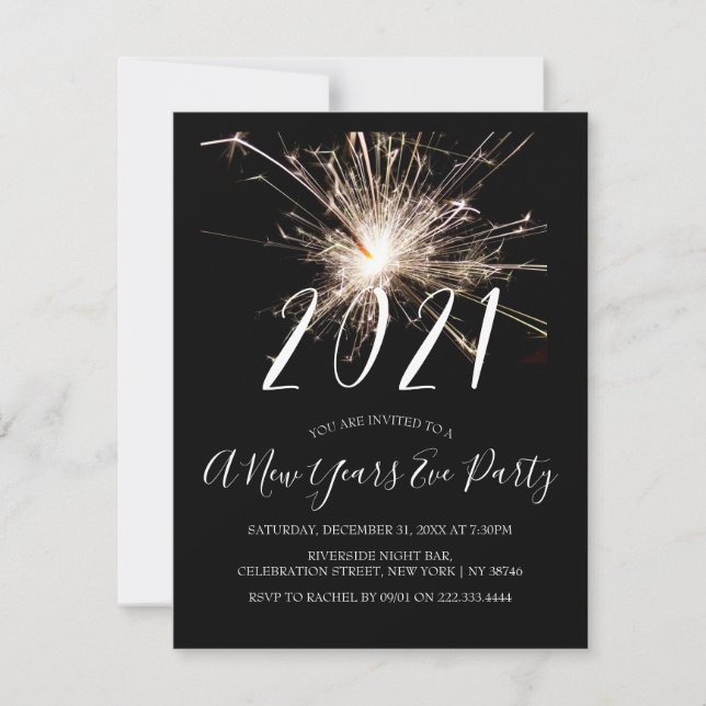 2021 | Invitación de fiesta de Año Nuevo (Anverso)