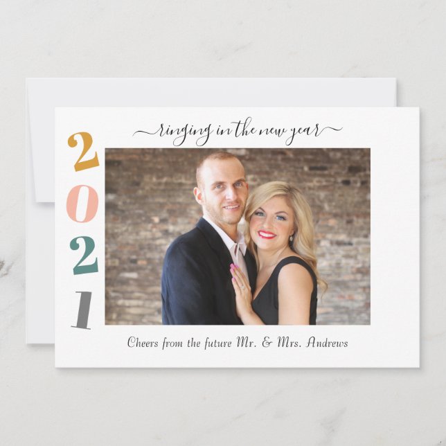 2021 Ringing in the new Year Verlobung Foto (Anverso)
