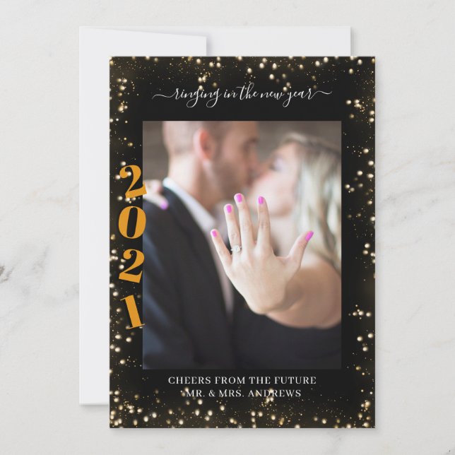 2021 Ringing in the new Year Verlobung Foto (Anverso)