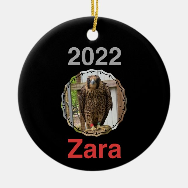 2022 Ornamento de Círculo Cerámico Zara (Frente)