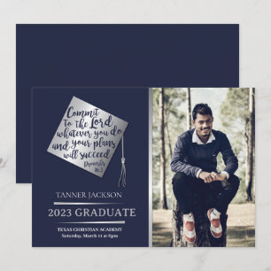2023 Invitación a graduación con cotización cristi