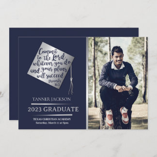 2023 Invitación a graduación con cotización cristi