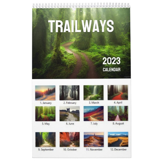 2023 Trailways Calendar, Calendario de Paredes de  (Tapa)
