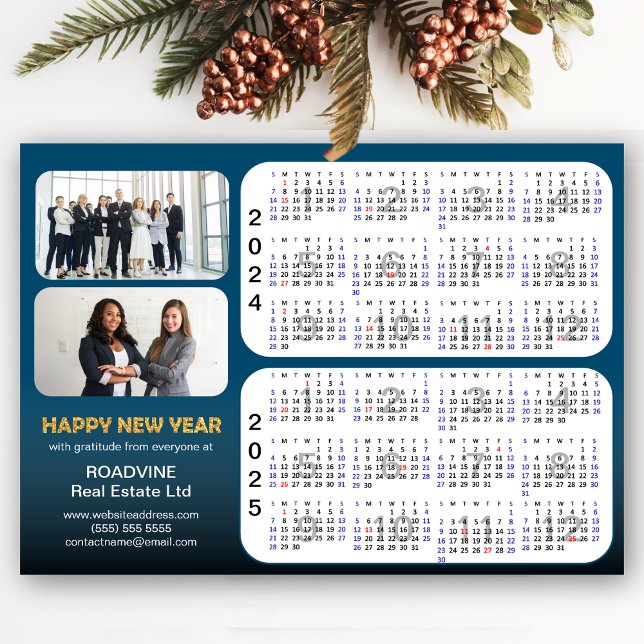 2024 2025 Calendar Corporate 2 Photo Blue Magnetic (Subido por el creador)