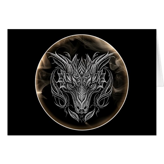 2024, Abstract Dragon Head in Aesthetic (Anverso (Horizontal))