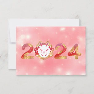 2024, Año Nuevo chino, invitación a dragón