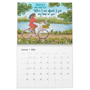 2024 Año Texto Ps 56:3 Calendario