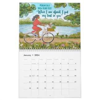 2024 Año Texto Ps 56:3 Calendario