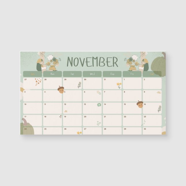 2024 Calendar September, Cute, Minimalist  (Anverso)