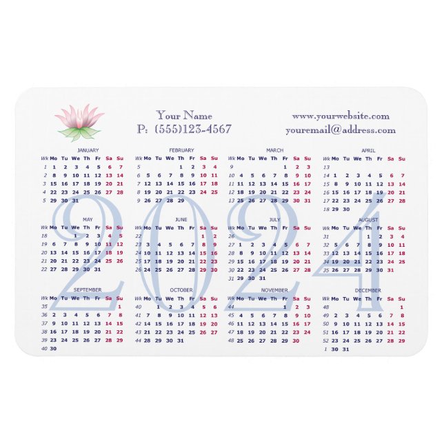 2024 para imán comercial (Horizontal)