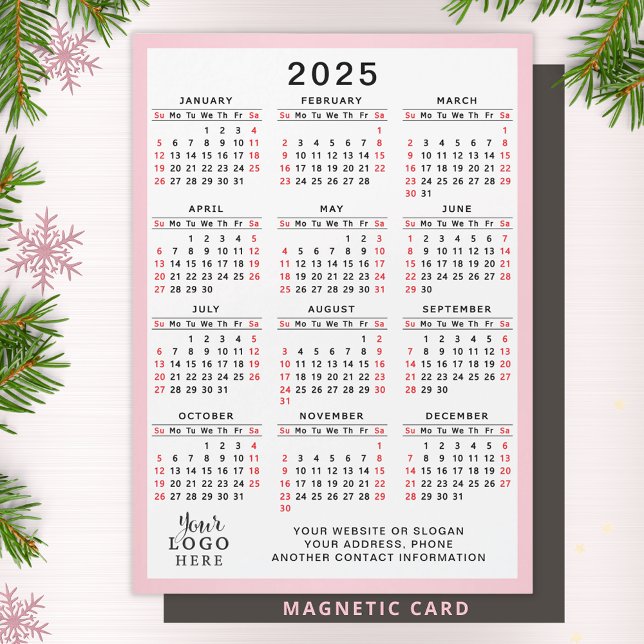 2025 Calendar Personalizado Company Logo Business  (Subido por el creador)