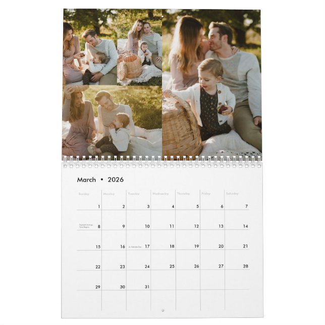 2025 Crear su propio calendario de fotos de famili (Mar 2026)