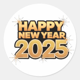 2025 en cada detalle Feliz Año Nuevo Pegatinas