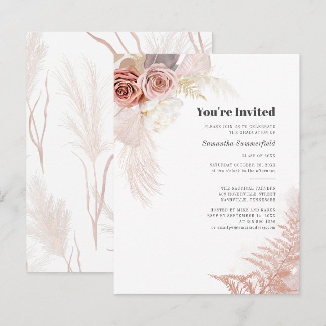 2025 Graduación Pampas Invitación a la Grasa (Anverso / Reverso)