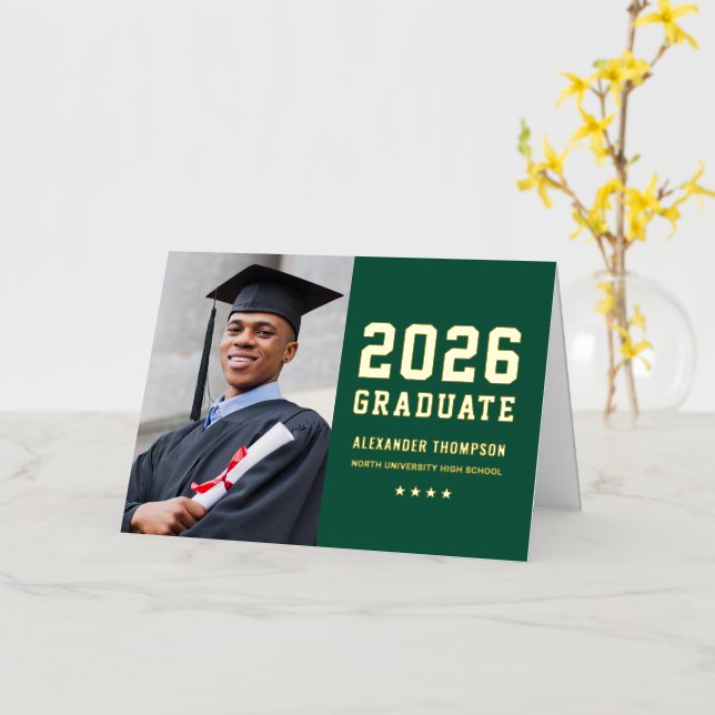 2025 Graduado de Oro Personalizado Graduado Gracia (flor amarilla)