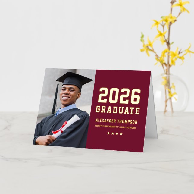 2025 Graduado de Oro Personalizado Graduado Gracia (flor amarilla)