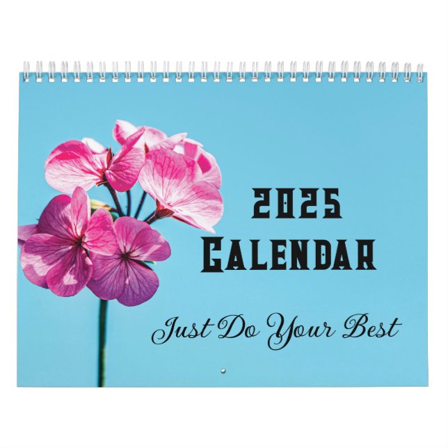 2025 Haz tu mejor calendario de flores (Tapa)