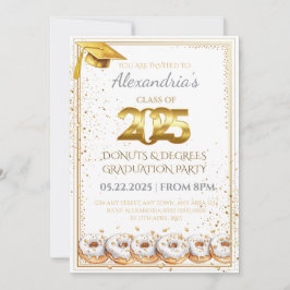 2025 Invitación a graduación de Donuts y Grados