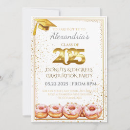 2025 Invitación a graduación de Donuts y Grados