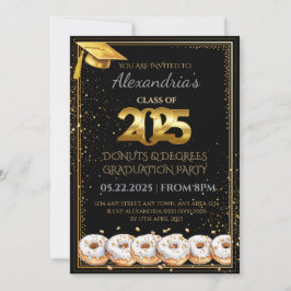 2025 Invitación a graduación de Donuts y Grados