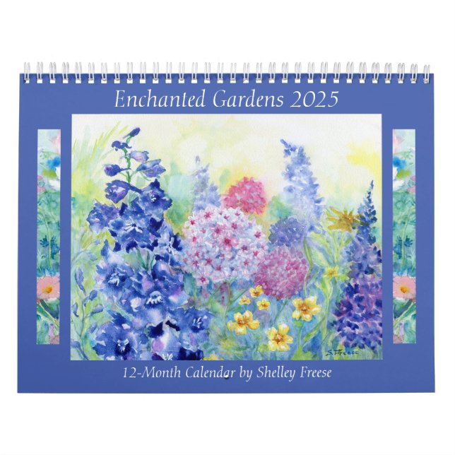 2025 Jardines encantados Calendario de 12 meses (Tapa)
