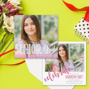 2025 Mini foto Invitación a graduación senior