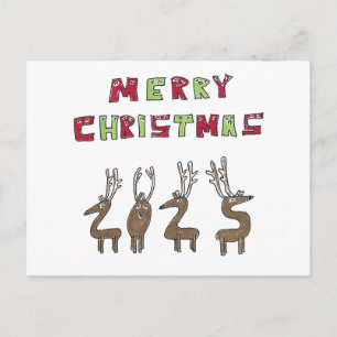 2025 Reno Divertido Feliz Navidad Dibujos Animados
