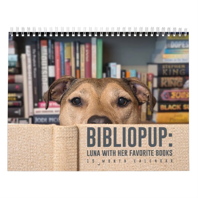 2026 15 Calendario BiblioPup: Luna y sus libros fa (Tapa)