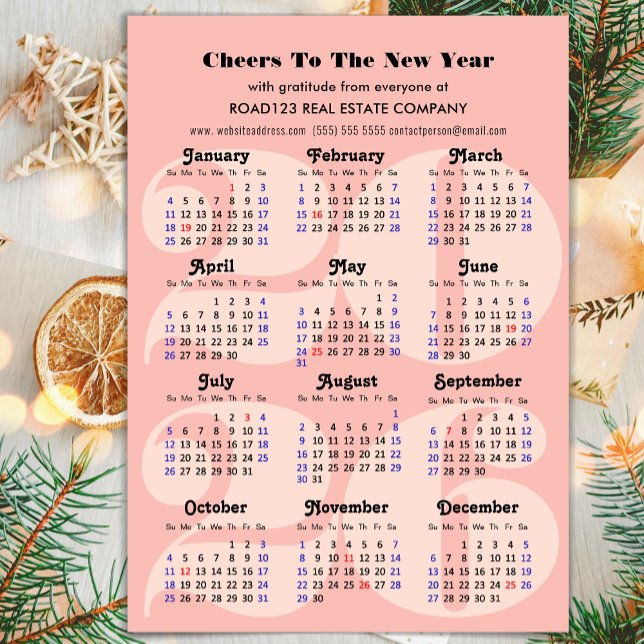 2026 Calendario de negocios Magnético Minimalista  (Subido por el creador)
