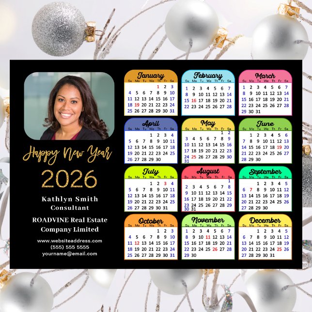 2026 Calendario Oro Negra Foto Magnética (Subido por el creador)